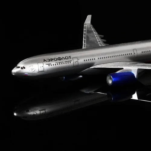 Miniatura 4 de 24-Hours Aeroflot-Russian Airlines Aeroflot-Russian Airlines Airbus A330 Modelos de aviones Die-cast 1:400