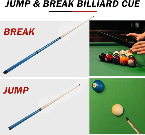 Miniatura 4 de Jump Break Stick Cue, Heavy Hitter Jump Break, 2/3 piezas de palo de piscina de 21 ~ 25 onzas