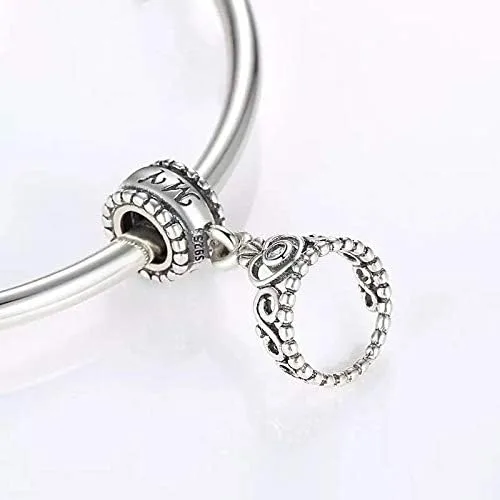 Miniatura 2 de ABAOLA - Abalorio para pulsera de plata de ley 925 diseño de princesa de hada
