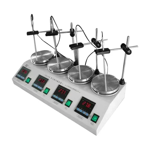 Miniatura 4 de YUEWO Agitador magnético digital de 2400 rpm, mezclador magnético de placa caliente, mezclador de laboratorio con barra de agitación