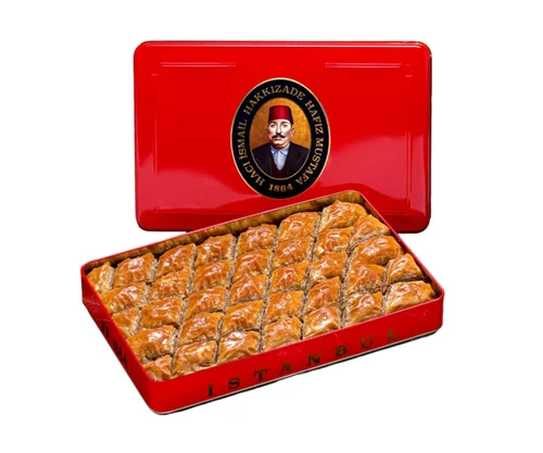 Miniatura 55 de Hafiz Mustafa 1864 Istanbul Baklava - Caja de pastelería - Bocadillos de postre de Baklava horneados hechos de hojas de masa filo fresca, pistacho