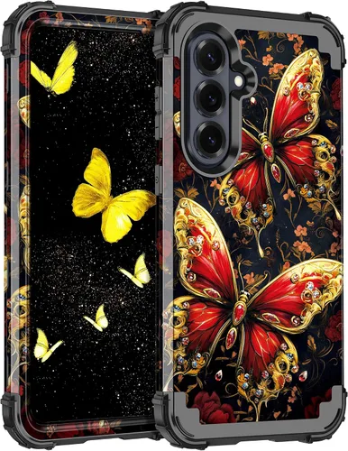Miniatura 63 de Casetego Funda para Galaxy A16 5G, Tres Capas de Alta Resistencia Robusta a Prueba de Golpes, Protección Completa Rugosa de PC Duro + Parachoques