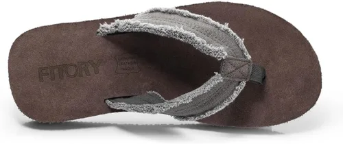 Miniatura 3 de FITORY Sandalias de cuero para hombre, sandalias de tanga cómodas para la playa