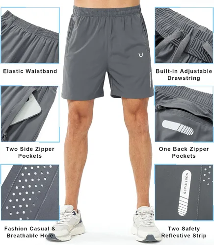Miniatura 99 de NORTHYARD - Pantalones cortos deportivos para correr para hombres, ligeros, de secado rápido, 7, 5 o 9 pulgadas, para senderismo, deportes, gimnasio