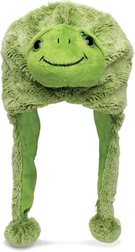 Miniatura 17 de Puzzled - Sombrero de mapache marrón de peluche - Sombrero súper suave y cálido con orejeras, gorro de invierno acogedor de forro polar para niños
