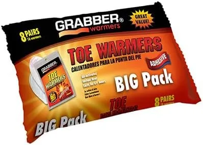 Grabber Warmers TWES8DISPLAYUSA - Paquete grande de calentadores de dedos adhesivos, 8 pares, color bronceado, TWES8DISPLAYUSA