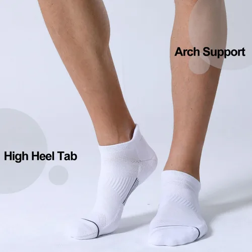 Miniatura 4 de FITRELL Paquete de 6 calcetines deportivos deportivos acolchados de corte bajo para hombre, 7-99-1212-15