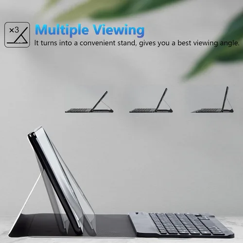 Miniatura 6 de Funda de teclado para Samsung Galaxy Tab S6 Lite 2022/2020, Galaxy Tab S6 Lite SM-P610/P613/P615/P619 con teclado Bluetooth inalámbrico desmontable