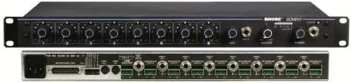 Miniatura 4 de Shure SCM262 mezclador de micrófono estéreo con alimentación fantasma de 12V, perfecto para restaurantes, clases de aeróbic/clubes de salud