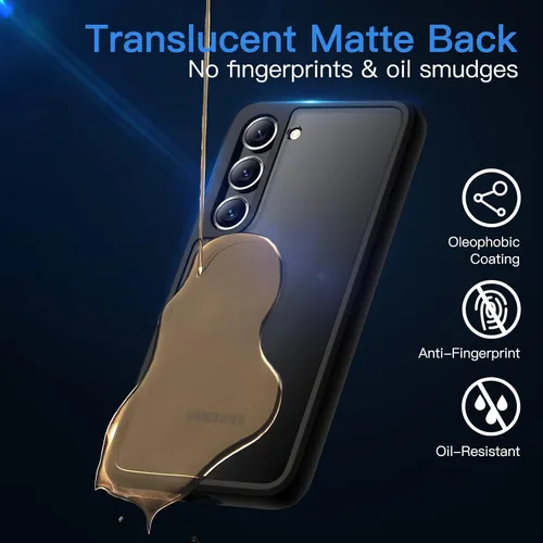 Miniatura 5 de JETech Funda mate para Samsung Galaxy S23+ / S23 Plus 5G de 6.6 pulgadas, funda protectora delgada translúcida esmerilada para teléfono, antihuellas