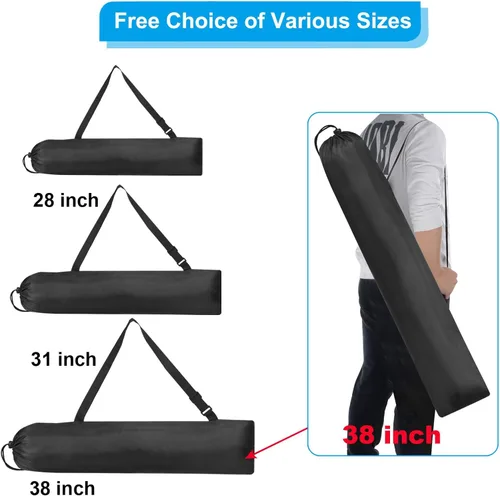 Miniatura 6 de PATIKIL Bolsa de repuesto para silla de campamento de 28 x 8 pulgadas, paquete de 2 bolsas de nailon plegables para silla de campamento, bolsa
