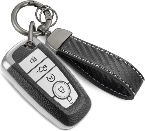 Miniatura 26 de Funda para llavero Buick con llavero de cuerda trenzada de metal, funda suave mejorada para Avenir Envision Encore Chevy Suburban Tahoe GMC Yukon