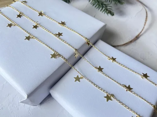 Miniatura 5 de Long tiantian Gargantilla de estrella dorada para mujer, gargantilla simple para adolescentes y niñas, Cobre, otro
