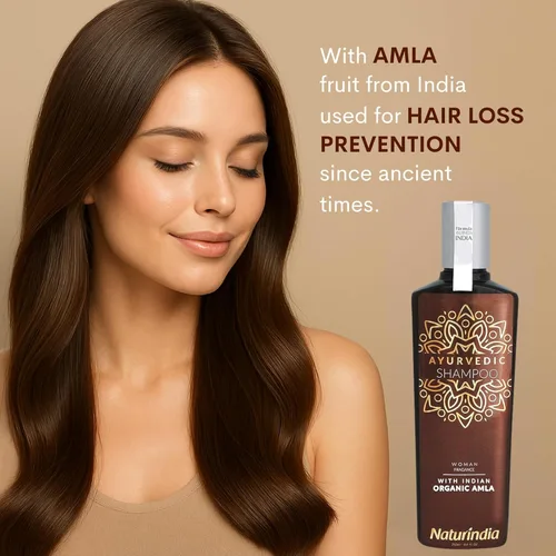 Miniatura 4 de Champú orgánico ayurvédico para el crecimiento del cabello Amla Indian Vitalize Formula para cabello brillante y fuerte con vitamina C y hierbas
