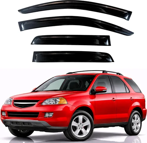 Miniatura 85 de KPY Visor de ventana compatible con Hyundai Tucson 2021-2025, 4 piezas de deflector de ventilación para ventana lateral, estilo Mugen, protector