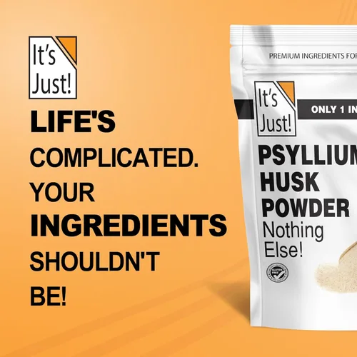 Miniatura 8 de It's Just! - Polvo de cáscara de psyllium, fibra dietética fácil de mezclar, limpia tu sistema digestivo, polvo finamente molido, ideal para hornear