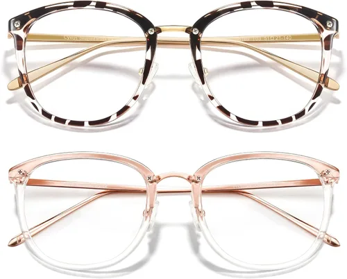 Miniatura 18 de Cyxus gafas de luz azul para mujer, gafas de computadora de moda para oficina reducen la fatiga ocular, anti migraña para trabajo y lectura