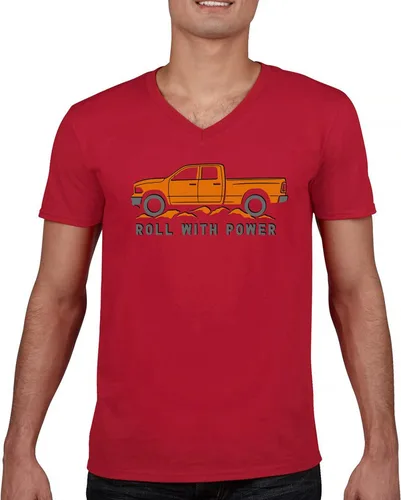Miniatura 31 de Tee Hunt Camisetas gráficas y camisetas sin mangas para hombre Roll with Power Pickup Truck
