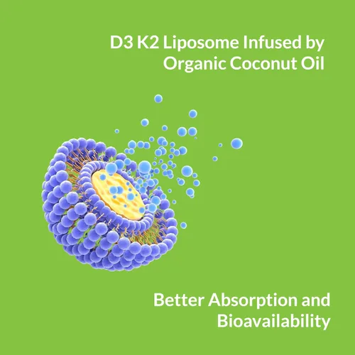 Miniatura 2 de UpNourish Vitamina liposomal D3 50000 UI (Vitamina D3 de 50000) con 1000 mcg de vitamina K, alta dosis de vitamina D3 K2, vitamina D 50000 UI