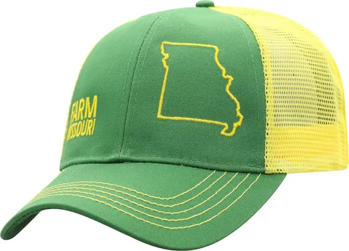 Miniatura 64 de John Deere Gorra de béisbol con logotipo y malla trasera con contraste, para hombre