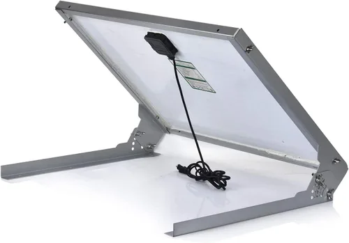 Miniatura 2 de SUNER POWE - Soportes de montaje en panel solar ajustables de 50 W, soportes inclinables de montaje plegables para pared, techo, caravana y sistema