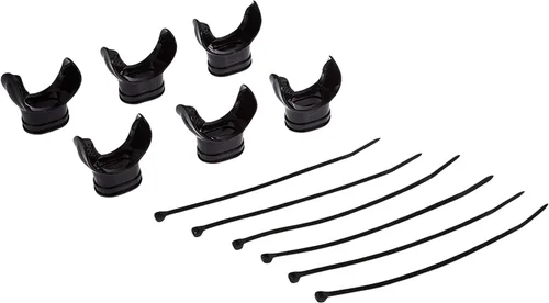 Miniatura 2 de Scuba Choice Diving Regulator Octopus Mouthpieces with Regulator Tie (6-Pcs) Premium PVC, Universal Fit for Standard Regulators Comfortable