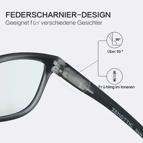 Miniatura 4 de ZENOTTIC Lentes de bloqueo de luz azul para niños, paquete de 2 lentes antirreflejos, lentes ligeros para computadora para niños y niñas