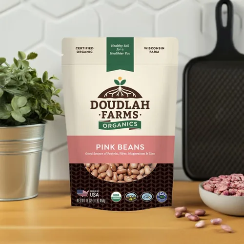 Miniatura 8 de Frijoles rosados orgánicos de 1 libra – Sin OMG, USDA Orgánico, Certificado Limpio Probado, Vegano – Rico en fibra y proteína para sopas, burritos