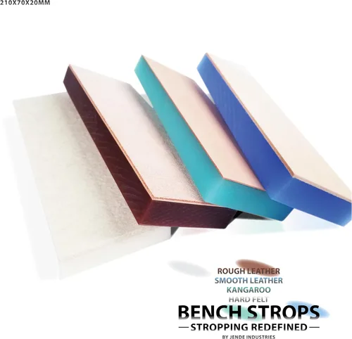 Miniatura 7 de Jende Cuchillo de cuero de vaca de 8.268x2.756 in Strop en 3/4 "de espesor resistente a la intemperie cuchillo de cuero acrílico Strop