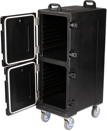 Miniatura 11 de Carlisle FoodService Products Transportador de Bandejas de Alimentos Aislado y Calentador, Carga Frontal con Asas, Capacidad para 5 Bandejas Negro