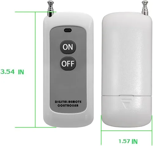 Miniatura 7 de Interruptor de control remoto de 12 V CC, interruptor de relé remoto inalámbrico de bajo voltaje 12V/24V/10A/20A/30A con alcance largo de 984 pies