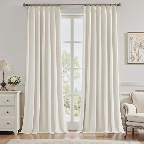 Miniatura 9 de UHITECH Cortinas opacas cortas de 35 pulgadas de largo, plisadas, opacas, para ventanas pequeñas, con aislamiento térmico, cortinas reductoras