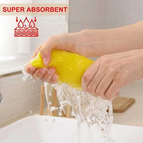 Miniatura 323 de Kitinjoy - Paños de cocina de 100 % algodón, tela de tejido gofrado, paño de limpieza ultrasuave, absorbente y de secado rápido. Beige