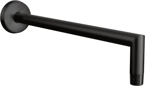 Moen Arris S110BL - Brazo de ducha recto tipo lluvia negro mate de 14 pulgadas Cromado