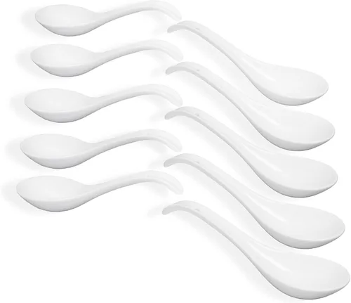 Miniatura 8 de Ceramic Asian Soup Spoon,Long handle for easy grip,Long handle for easy grip,6.0-inch set of 10,Suitable for Japanese ramen/Chinese