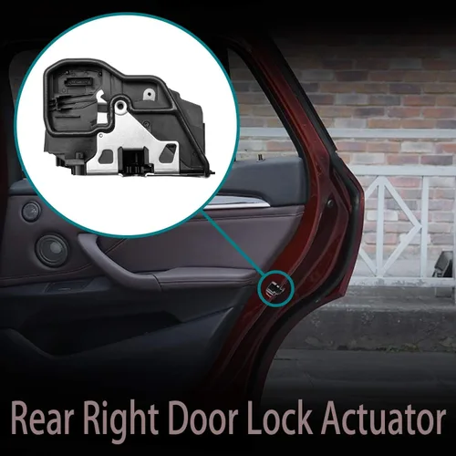 Miniatura 3 de HQPASFY Motor Actuador de Cerradura de Puerta Trasera Derecha Eléctrica Compatible con BMW E60 E65 E70 E90 E92 (1 3 5 7 M N X3 X5 Z4 Series y Más)