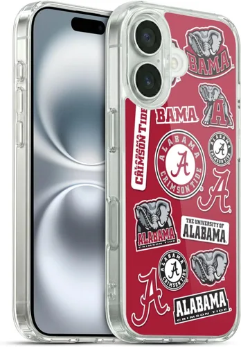 Miniatura 291 de Head Case Designs Funda de gel suave con licencia oficial de la Universidad de Alabama UA Collage compatible con Apple iPhone 13 Pro Max