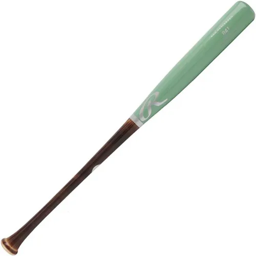 Miniatura 9 de Rawlings bate de béisbol de madera de arce Pro Preferred Perfil de juego - Trout/Harper/Machado/Albies Negro/Dorado Pro Preferred Bryce