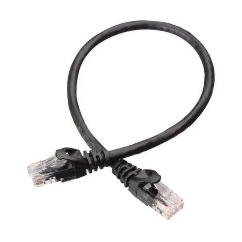 Miniatura 8 de Cable Matters Paquete de 10 cables Ethernet Cat 6 cortos sin enganches de 10 Gbps, cable Cat 6, cable Cat6, cable Ethernet, negro