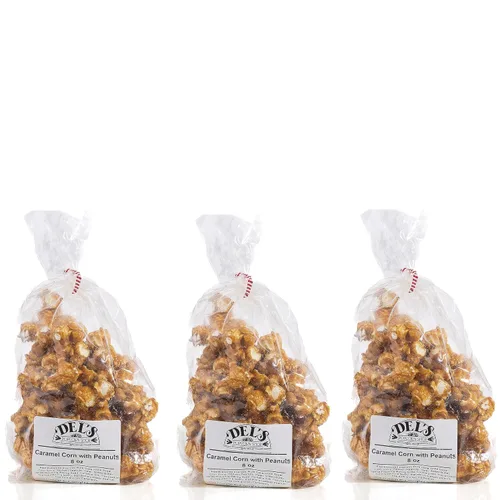 Miniatura 6 de Del's - Paquete variado de palomitas de maíz (paquete de tres) - Set de regalo de palomitas gourmet (queso/tetera/caramelo)
