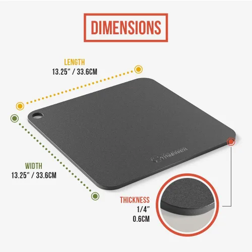 Miniatura 2 de Chef Pomodoro Pizza de acero para horno de 13 pulgadas 1/4 de pulgada de espesor, acero para hornear para horno, parrilla, pan de masa madre, piedra