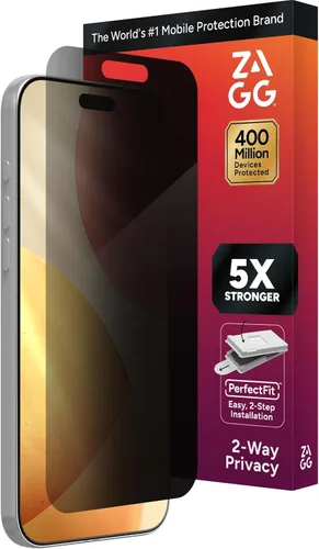 Miniatura 51 de ZAGG Glass Elite - Protector de pantalla para iPhone 16 Pro, 5 veces más fuerte, bordes reforzados, vidrio templado ultra fuerte, resistente a