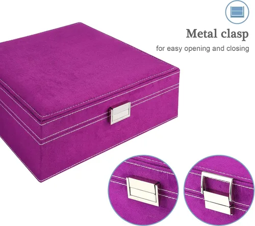 Miniatura 5 de ProCase Joyero organizador para mujeres y niñas dos capas de almacenamiento de joyería para collares aretes pulseras anillos relojes opción