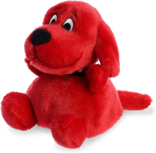 Aurora Juguetón Clifford Palm Pal Clifford - Animal de peluche - Nostalgia infantil - Compañerismo duradero - Rojo 5 pulgadas