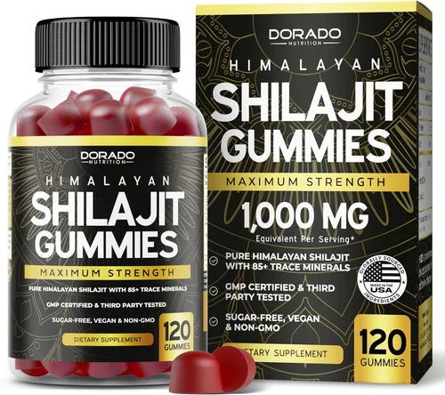 Miniatura 7 de Shilajit - Gomitas para hombres y mujeres (grado oro de alta potencia con más de 85 oligoelementos con ácido fúlvico) – Apoyo de energía e inmunidad