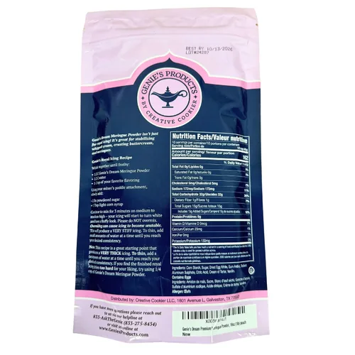 Miniatura 4 de Polvo de Merengue Premium Genie's Dream, paquete de 1 lb (16 onzas)