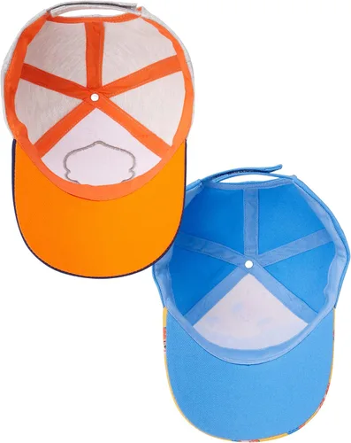 Miniatura 5 de Blippi Gorra de béisbol para niños pequeños paquete de 2 gorras de ala curvada