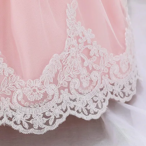 Miniatura 7 de Vestido de novia de princesa de tul para niña de 0 a 24 meses, con lazo, bordado de encaje