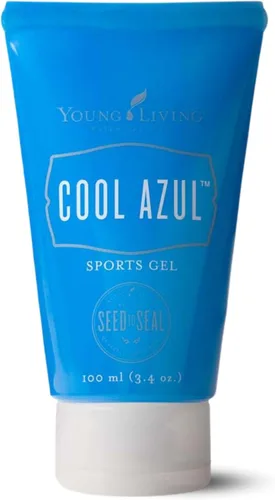 Young Living Cool Azul Gel deportivo, 3.4 onzas, cuidado corporal, fórmula no pegajosa, a base de aloe, alivia los músculos durante el masaje,