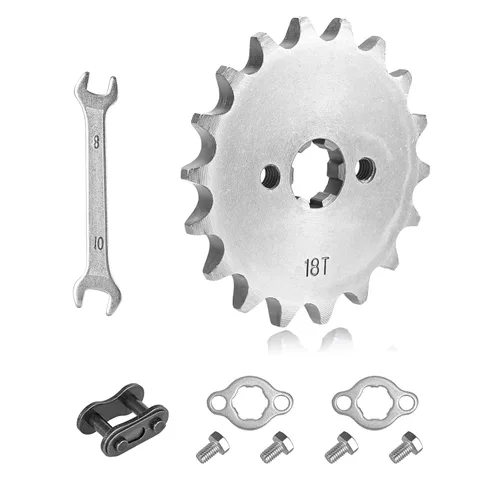Miniatura 7 de Piñón de cadena 420 10T piñón delantero de 17mm compatible con 50cc 70cc 90cc 110cc 125cc 140cc15cc 160cc Lifan Loncin Dirt Bike, ATVs, Go Kart Piñón